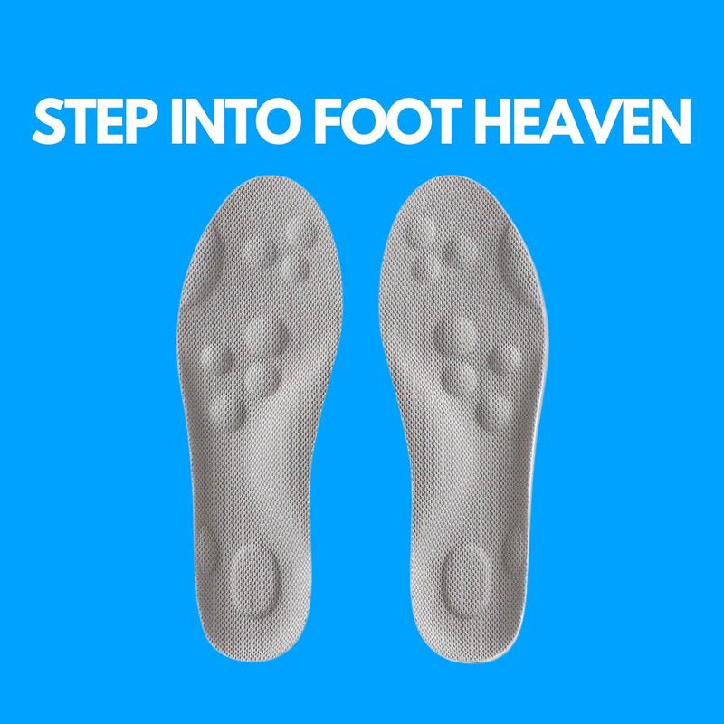 Cloud Soles for Men & Women,4D Cloud Insoles for Men,Cloudsole Insoles for Men Women, Soft Memory Foam Insoles, Plantar Fasciitis Insoles, Anti Fatigue, Shock Absorption, Foot Pain Relief