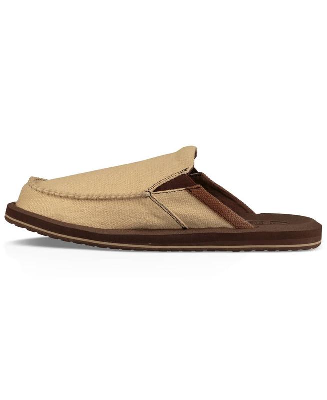 Sanuk Men's Tan Cotton You Got My Back III Loafers