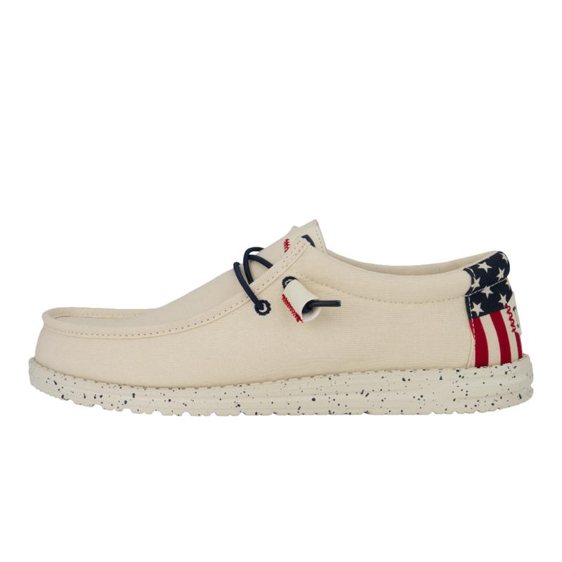 HEYDUDE Wally Patriotic - Mens Comfortable Slip on Shoes