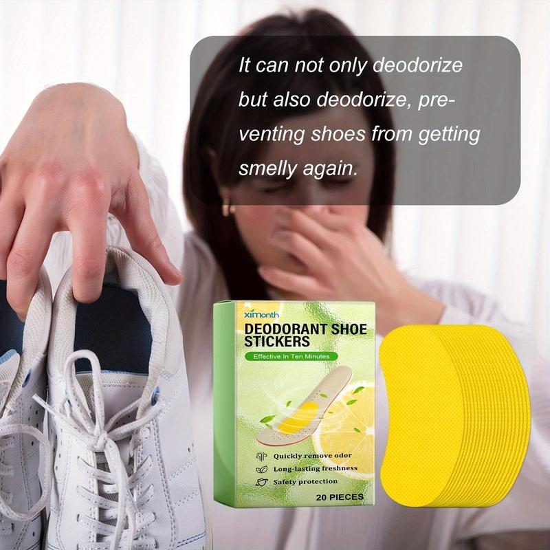 Plant Extracts Deodorant Shoe Sticker, 1 Box Sports Shoes Odor Deodorizing Sweat Absorbing Fragrance Shoe Sticker, Household Cleaning Supplies