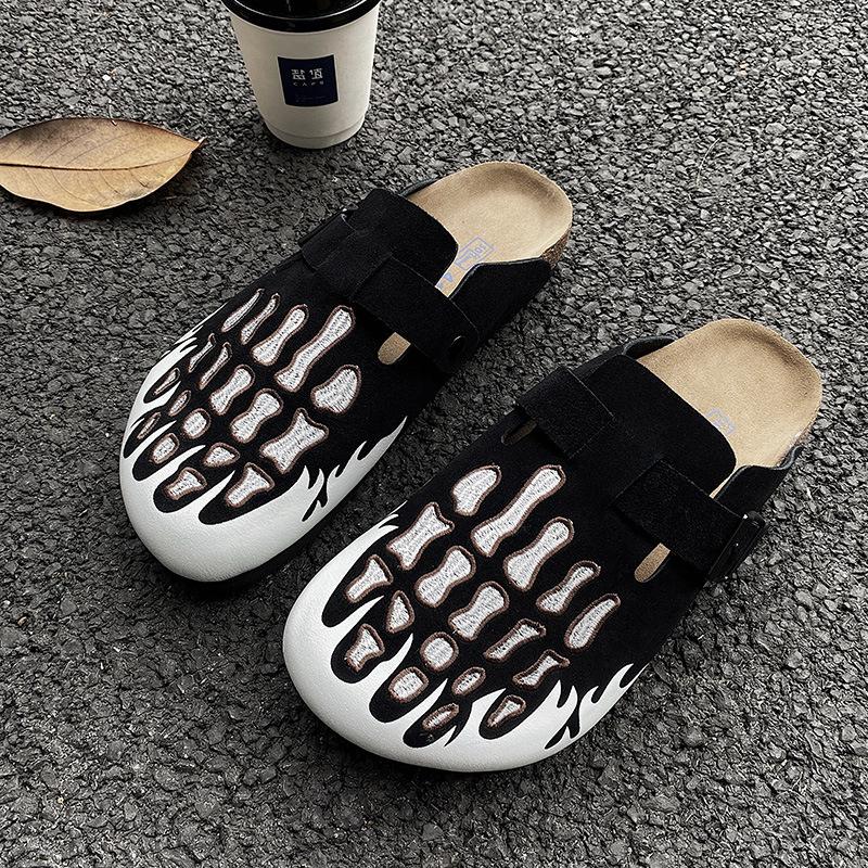 Trendy BK Fashion Shoes: Unique Clogs with Skeleton Pattern Stylish Design for Ultimate Comfort, Winter Slippers