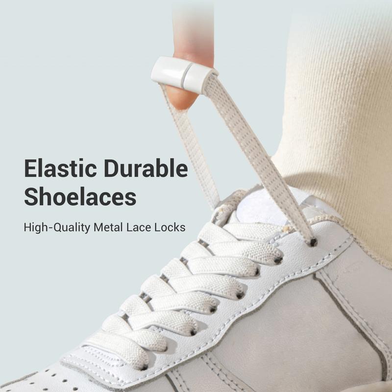 No Tie Shoelace Replacement With Magnetic Lace Lock 8 Pairs Footwear Comfort