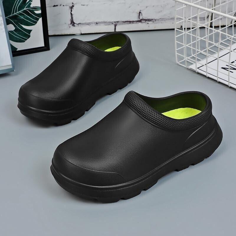 Men's Chef Clogs Waterproof Oil-proof Wear-resistant Multifunctional Work Shoes