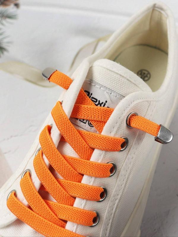 Solid Color Lace up Shoelaces, 1 Pair Casual Simple Shoelace for Sneakers and Boots, All-match Shoes Accessories for Women & Men, Shoelaces for Daily Use