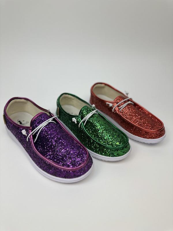 Glitter Kayak Boat Shoe By Corkys