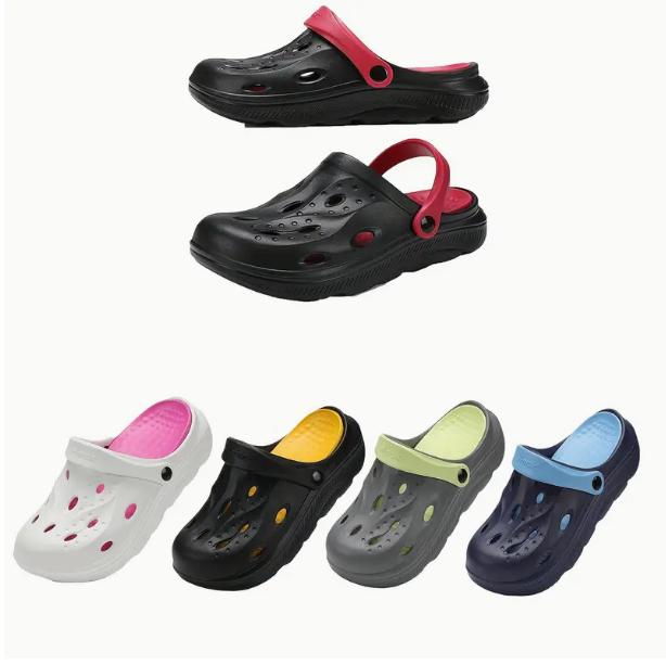 Unisex Adult Classic Clogs,Lightweight Comfortable Slip On Shoes,Adult Classic Clogs & Shoe Footwear Comfort,Solid color hollow fashion EVA sandals, comfortable non-slip durable lightweight slippers for indoor or outdoor activities