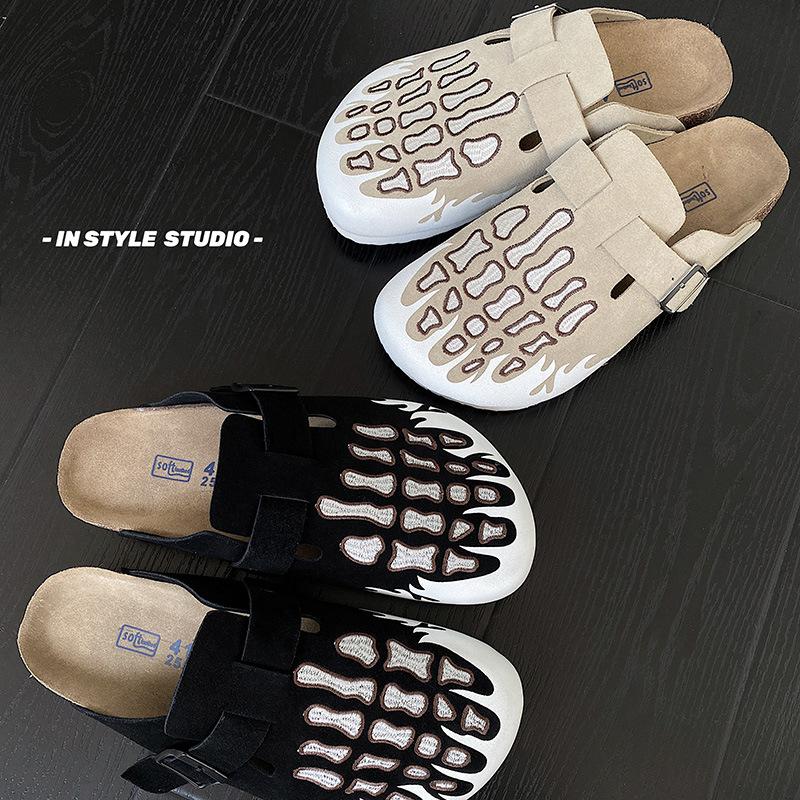 Trendy BK Fashion Shoes: Unique Clogs with Skeleton Pattern Stylish Design for Ultimate Comfort, Winter Slippers