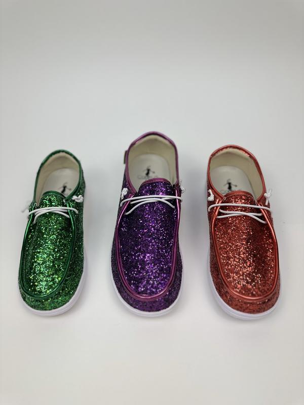 Glitter Kayak Boat Shoe By Corkys