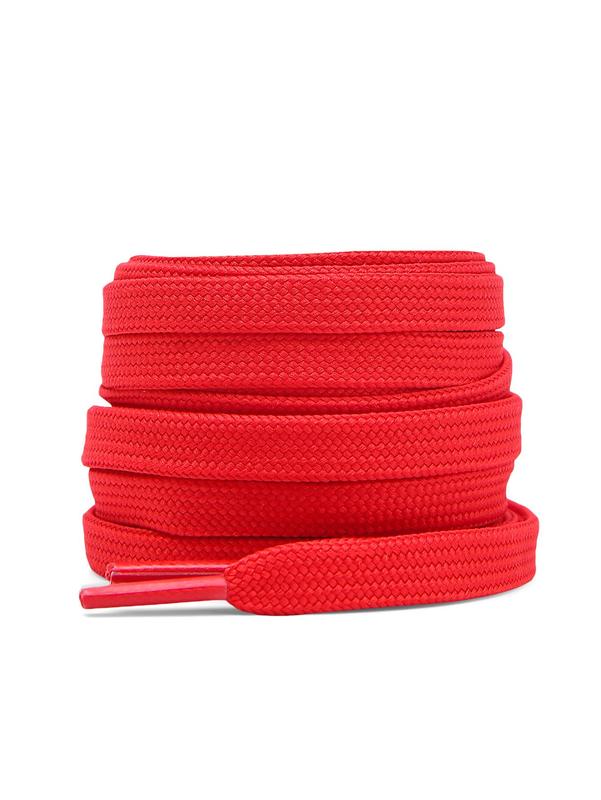 Solid Flat Shoelaces, Minimalist Thick Athletic Shoe Laces, Universal Casual Shoelace Strings for Men & Women, Shoes Accessory for Sneakers