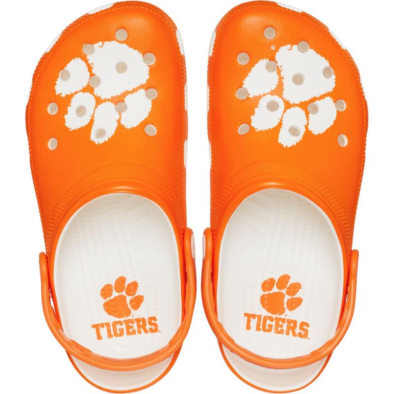 Crocs Unisex Adult Clemson Tigers Classic Clogs, Collegiate Football Fan Gear