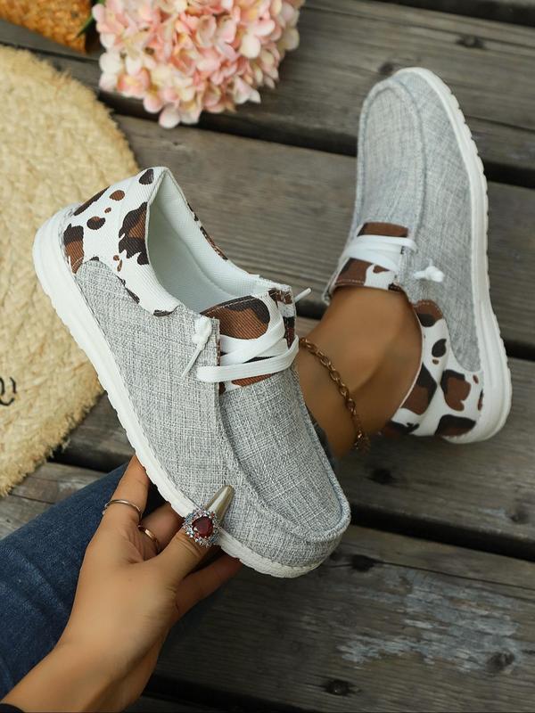 Fashion Camo Print Lace Up Round Toe Sneakers for Women, 2024 Casual Comfortable Sports Walking Designer Shoes, Women's Simple All-match Sports Shoes for Gym, Girl's Trainers