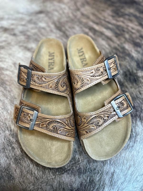 Leather Lovin Footo Sandals by Myra