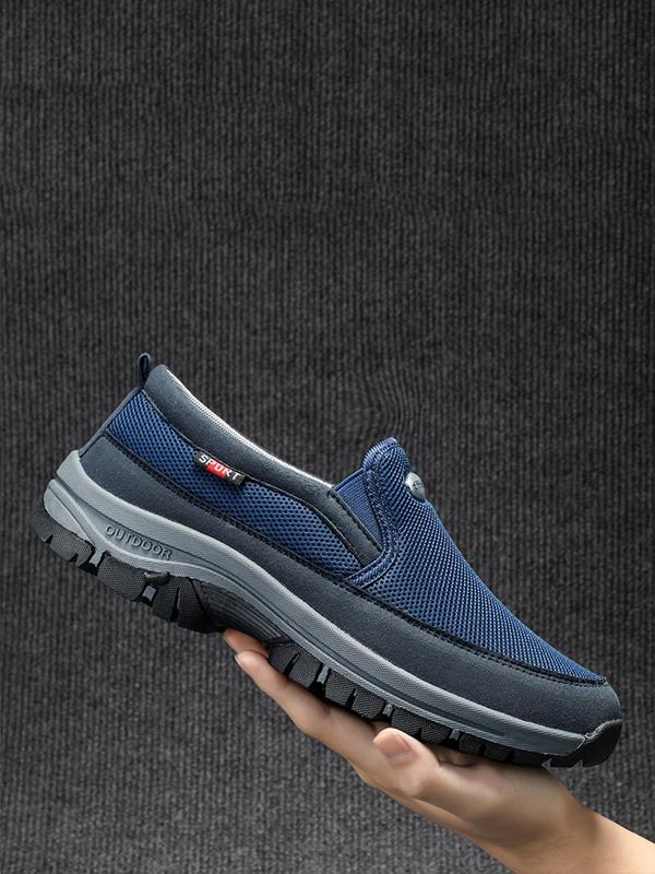 Men's Casual Sporty Slip on Round Toe Sneakers, 1 Pair Trendy Breathable Comfortable Sports Running Shoes, Fashionable Sneakers for Daily Wear