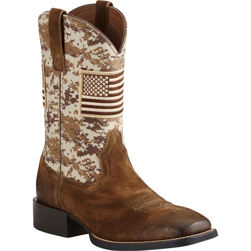 Ariat Men's Sport Patriot Western Performance Boot Broad Square Toe - 10019959