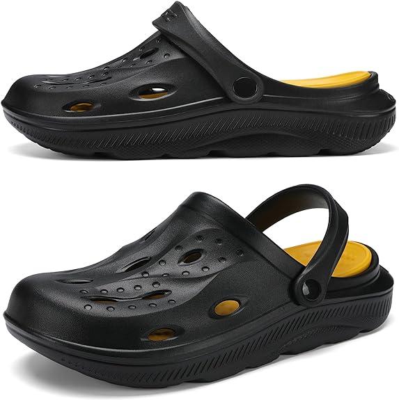 Unisex Adult Classic Clogs,Lightweight Comfortable Slip On Shoes,Adult Classic Clogs & Shoe Footwear Comfort,Solid color hollow fashion EVA sandals, comfortable non-slip durable lightweight slippers for indoor or outdoor activities