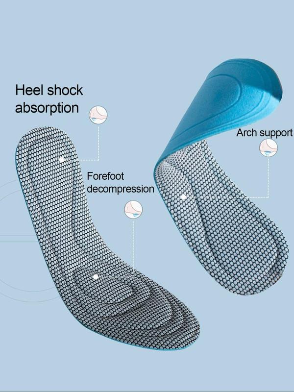 Breathable Mesh Shoes Insoles, Soft Comfortable Shoes Inserts for Men & Women, Anti-slip Shoes Cushion Insoles for Daily Use