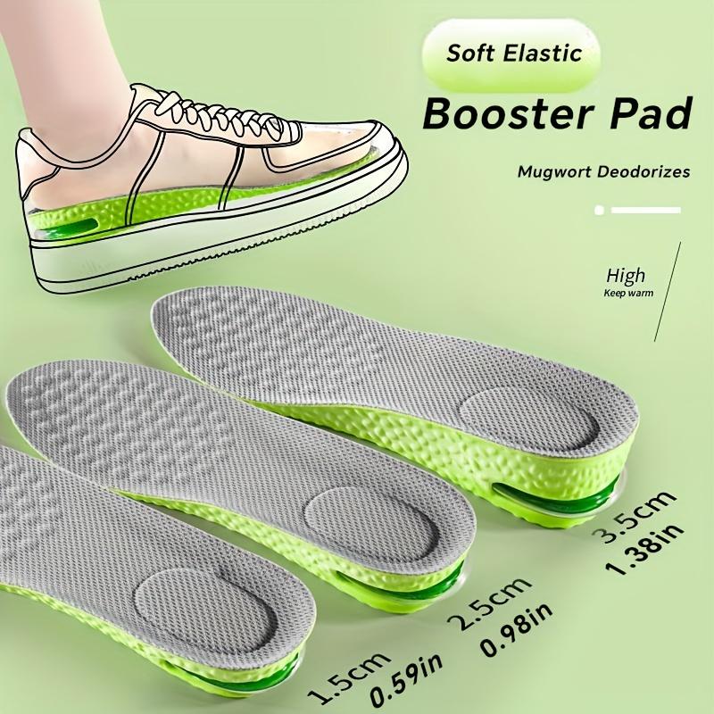 1 Pair of Invisible Height Increasing Insoles, Breathable and Comfortable Insoles, Unisex Shock Absorbing Insoles