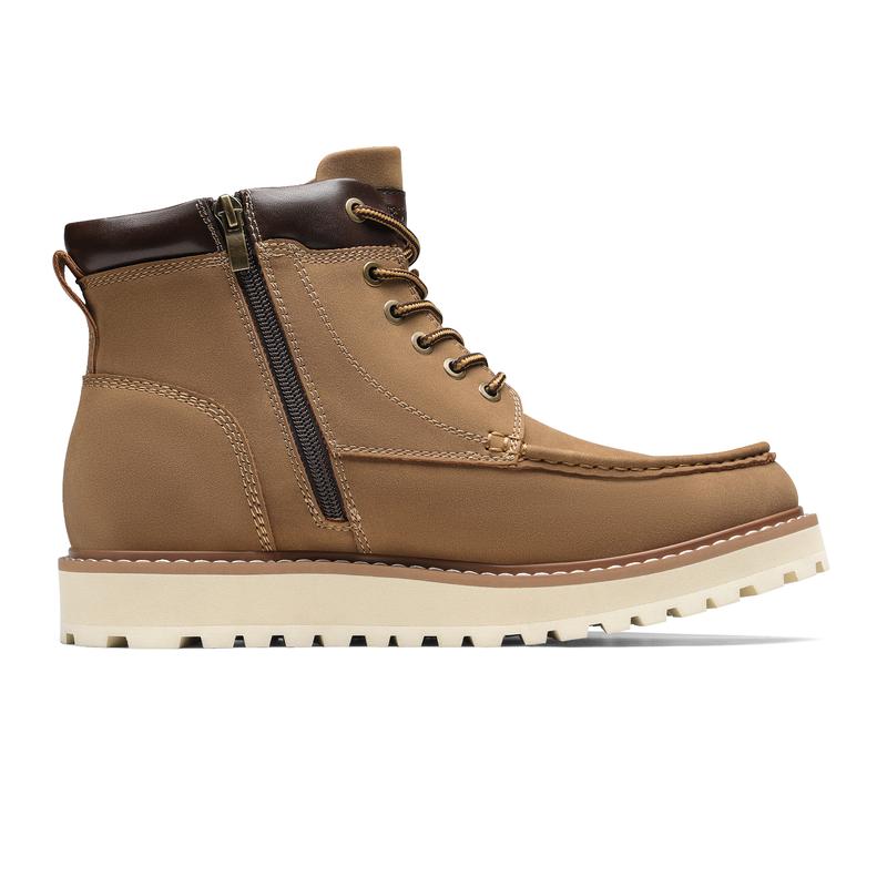 Bruno Marc Men's Moc Toe Leather Fashion Boots