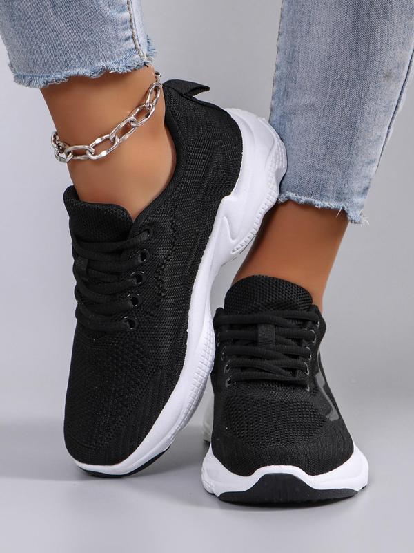 Women's Fashionable Lace Up Low Top Sneakers, Fall Casual Breathable Lightweight Non-slip Sports Designer Sneakers Shoes, Shoes for Summer 2024, Girl's Walking Shoes