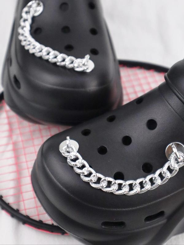 Punk Style Chain Design Shoe Decoration, Fashionable Shoes Decorations for Women & Men, Trendy All-match & Exquisite Shoes Decorations for Birthday Gift