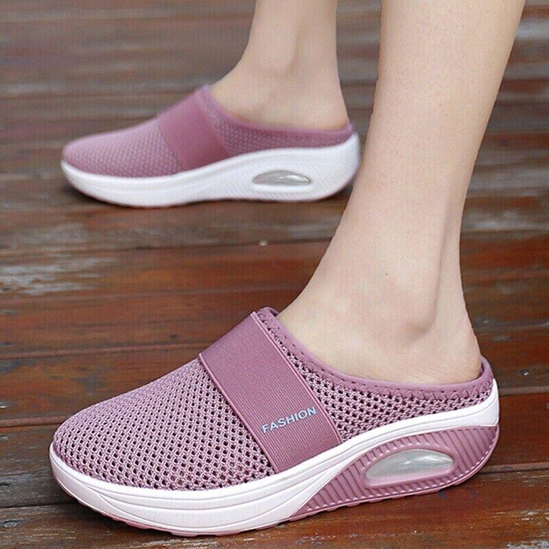 Women's Cushion Slip-on Walking Shoes Orthopedic Very Comfortable Walking