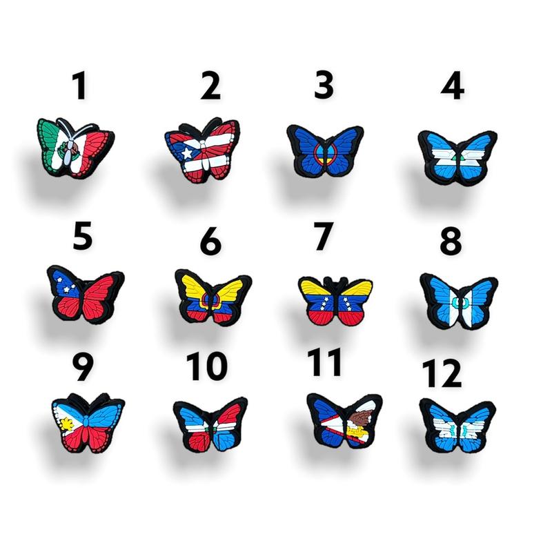 BUtterfly Flag Charms