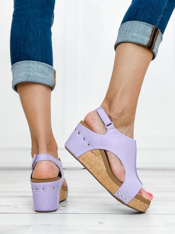 *LIMITED EDITION* Corky's Carley Lavender Canvas Wedge Shoe