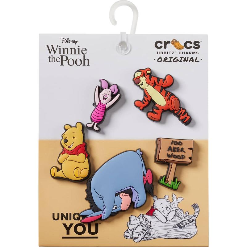 Crocs Jibbitz Disney Winnie The Pooh Character Shoe Charms 5-Pack