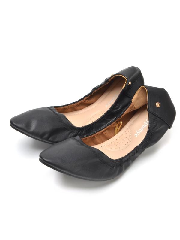 Women's Fashionable Plain Soft Slip on Ballet Flats, Elegant Pointed Toe Design Thin Shoes, Comfortable and Breathable Shoes for Daily Wear