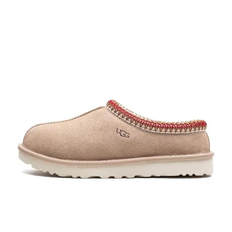 UGG Tasman Slipper Sand Dark Cherry Women’s Trendy Comfy Daily Footwear Girl Walking Shoes