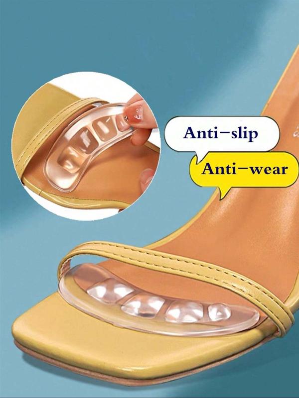 Anti-slip High Heel Pads for Sandals Heels, Silicone Gel Shoe Inserts for Women, Foot Cushion Protector To Prevent Inside Shoe Slipping, Rubbing, and Resizing