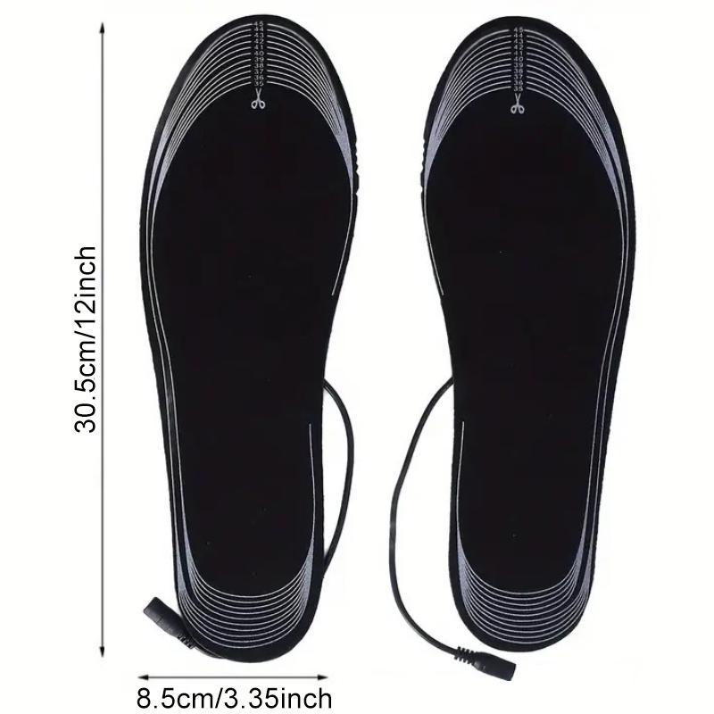 Electric Heating Insoles, USB Rechargeable Warm and Soft Comfort for Your Feet, Adjustable Size, Safe Voltage, Suitable for Men and Women, Christmas Gift