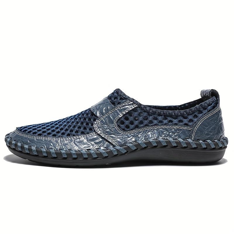 Men's Breathable Mesh Slip-on Loafers, Wear-Resistant Non-Slip Outdoor Shoes, Suitable for Hiking, Spring and Summer