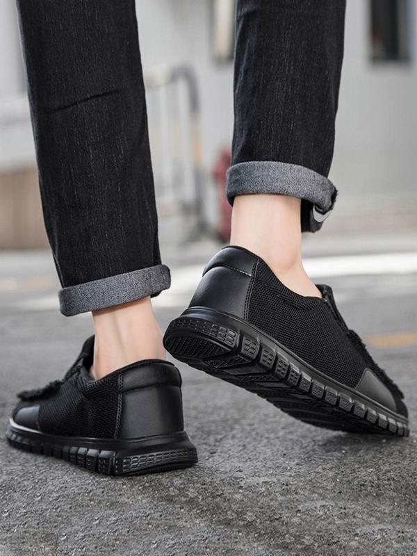 Men's Casual Plain Slip on Loafers, Lightweight Breathable Comfortable Low Top Sneakers, Fashionable Shoes for Daily Wear