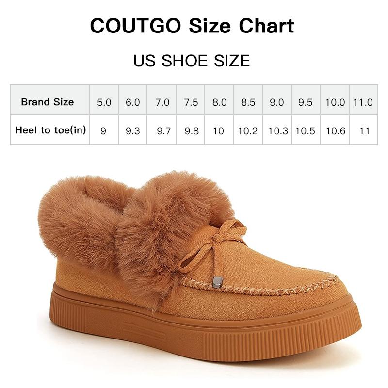 Women's Platform Warm Moccasin Slippers Slip On Loafer Plush Shoes Anti Slip Flat Walking Loafers Faux Fur Snow Boots  Soft and comfortable suede slippers for women Christmas