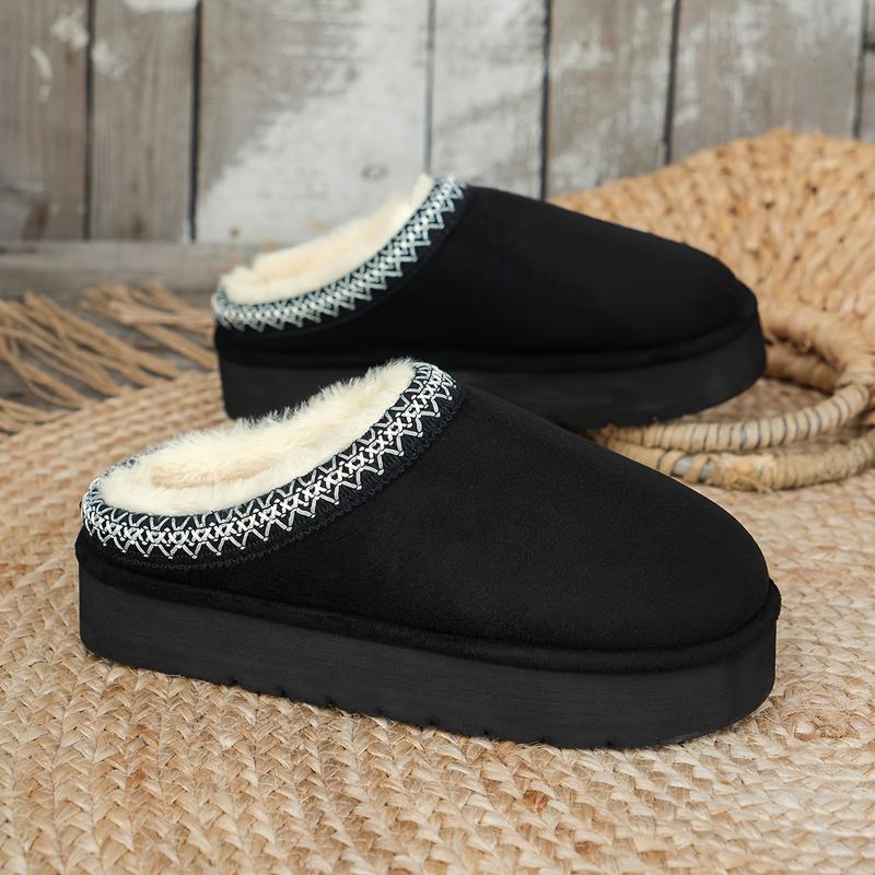 Women's Comfortable Slip-on Flat Shoes-Casual Indoor and Outdoor Shoes, Soft Soles, Plush Lining and Non-Slip Eva Sole