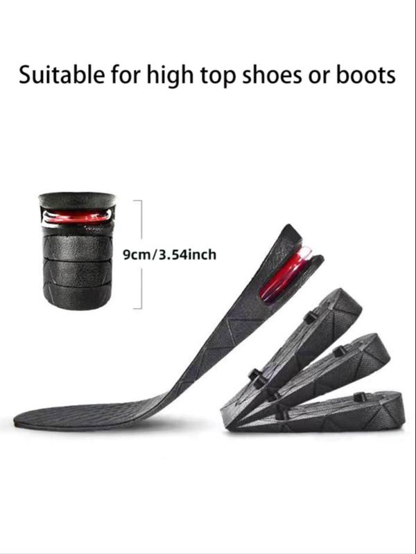 Adjustable Shoe Heel Insole with Air Cushion for Variable Taller Support, 2024 Invisible Height Increasing Insole for Women & Men, Suitable for High Top Shoes Or Boots