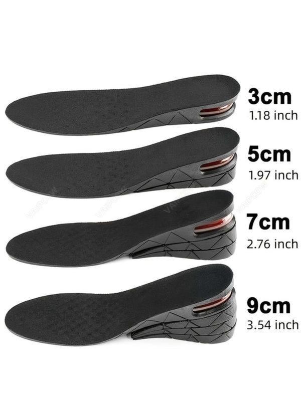 Adjustable Shoe Heel Insole with Air Cushion for Variable Taller Support, 2024 Invisible Height Increasing Insole for Women & Men, Suitable for High Top Shoes Or Boots