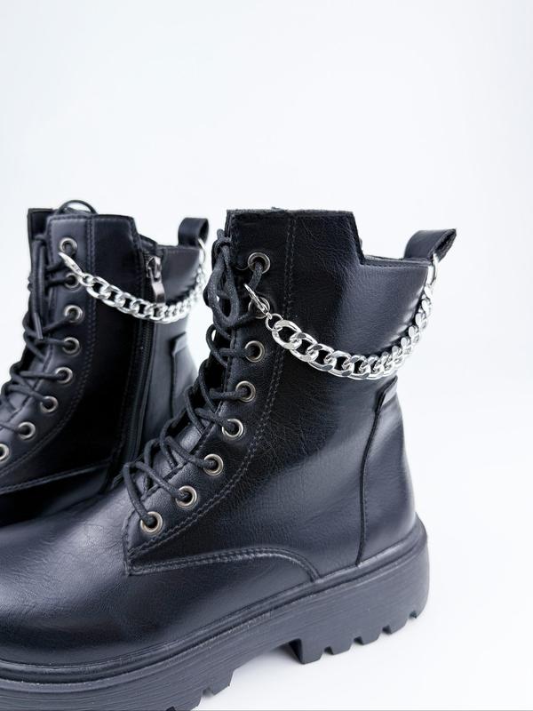 Punk Style Chain Shoe Decoration, Fashionable Shoes DIY Accessories for Women & Men, Trendy All-match & Exquisite Shoes Decorations for Birthday Gift