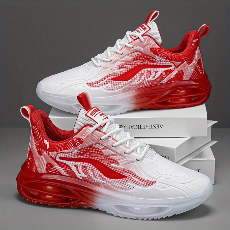 Men's Breathable Running Shoes-Stylish and Comfortable, Suitable for All Seasons Lace up Casual Sneaker