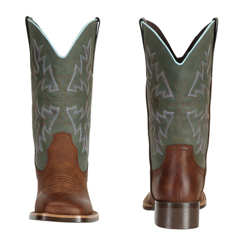 J's.o.l.e Women Cowgirl Boots Mid-Calf Square Toe Cowboy Western Boots