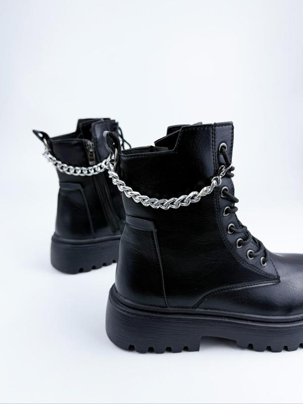 Punk Style Chain Shoe Decoration, Fashionable Shoes DIY Accessories for Women & Men, Trendy All-match & Exquisite Shoes Decorations for Birthday Gift