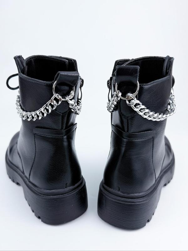 Punk Style Chain Shoe Decoration, Fashionable Shoes DIY Accessories for Women & Men, Trendy All-match & Exquisite Shoes Decorations for Birthday Gift