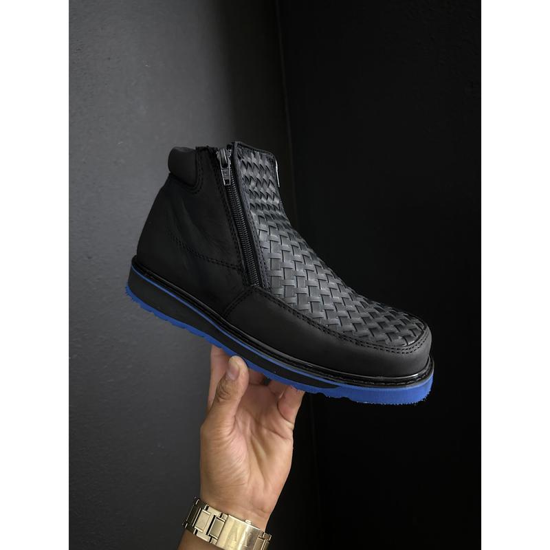 Men’s Unbeweavable Toast Ankle Boots Blue Bottoms