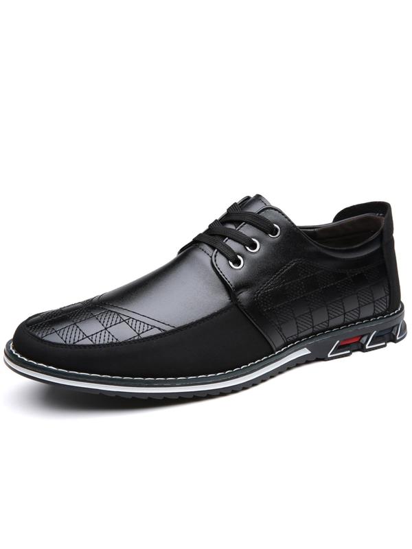 Men's Business Style Dress Shoes, Casual Comfortable Pu Leather Shoes, Breathable Soft-sole Shoes for Outdoor Walking Driving Shoes