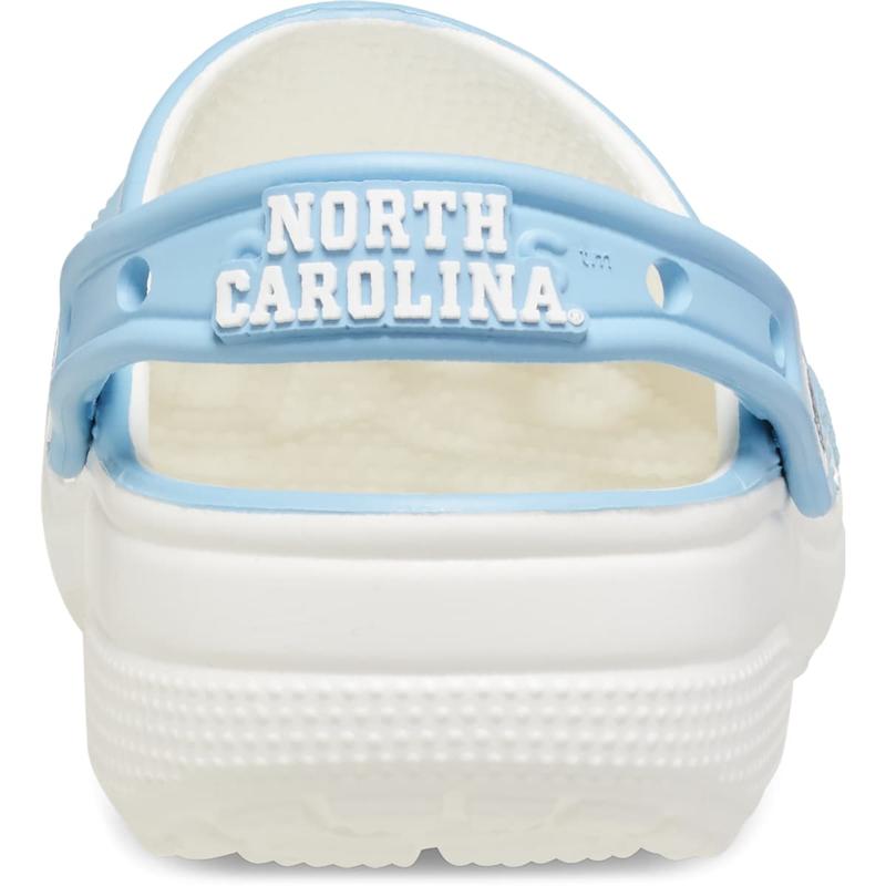 Crocs Unisex Adult North Carolina Tar Heels Classic Clogs, Collegiate Football Fan Gear