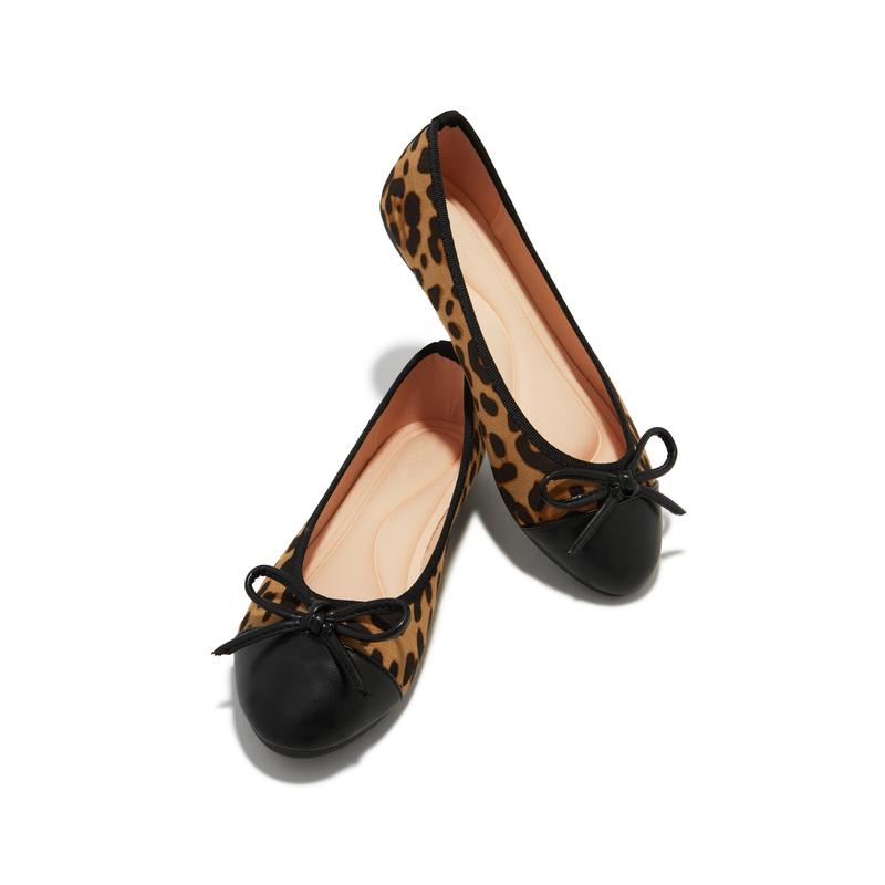 Boss Lady Ballet Flats - Leopard