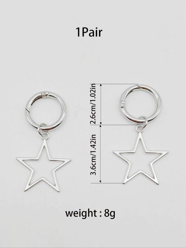 Star Shaped Shoe Charm, Fashionable Shoes Decoration Charms for Women & Girls, Punk Style Shoes Decorations for Daily Use