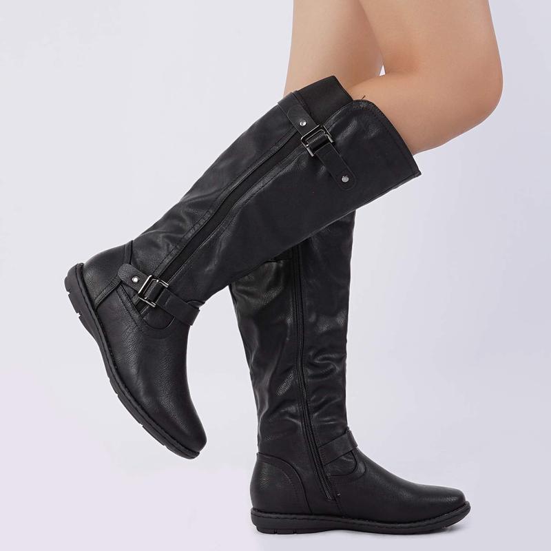 Dream Pairs Women's Fur Lined Knee High Boots