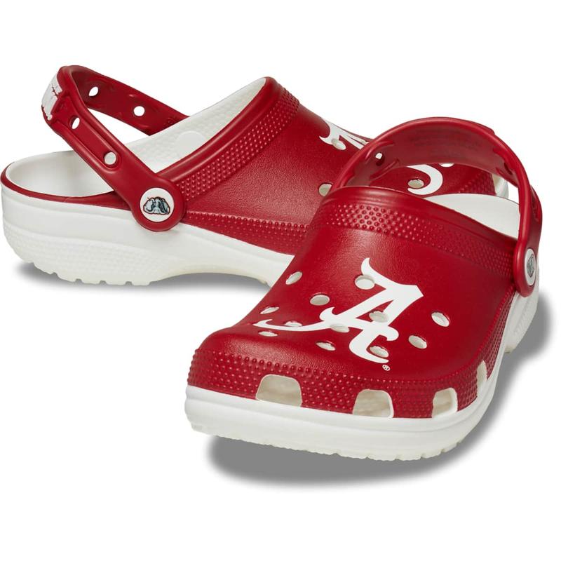 Crocs Unisex Adult Alabama Crimson Tide Classic Clogs, Collegiate Football Fan Gear